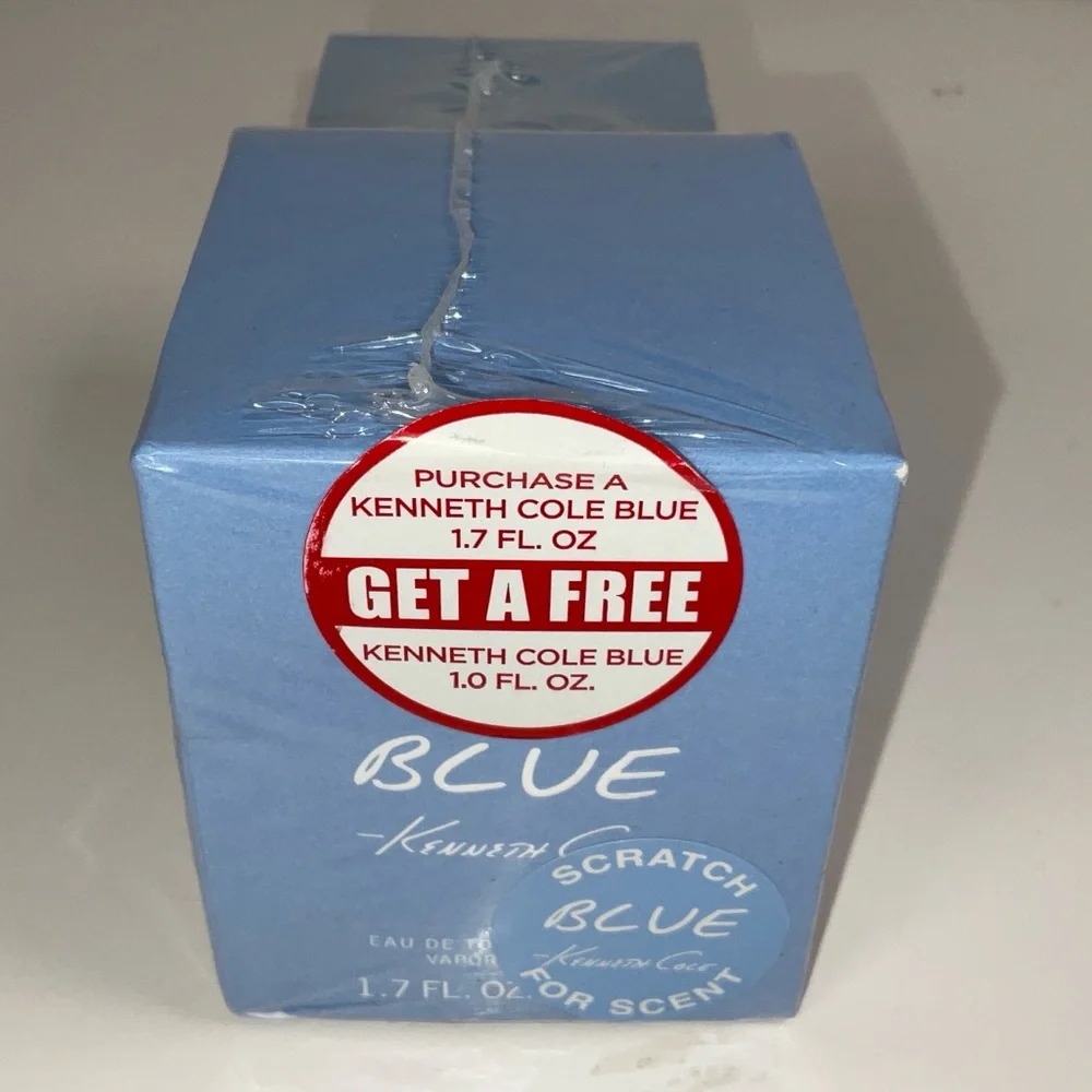 NIB Sealed Kenneth Cole Blue EDT 1.7 oz +‎ Bonus 1 oz Travel Size